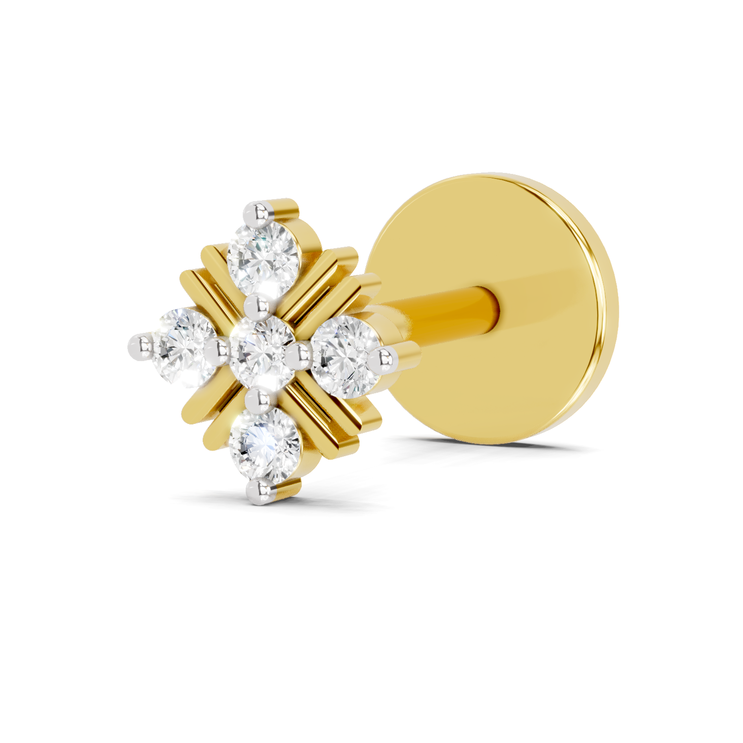 0.06 Carat Starlet Diamond Nose Pin 14K