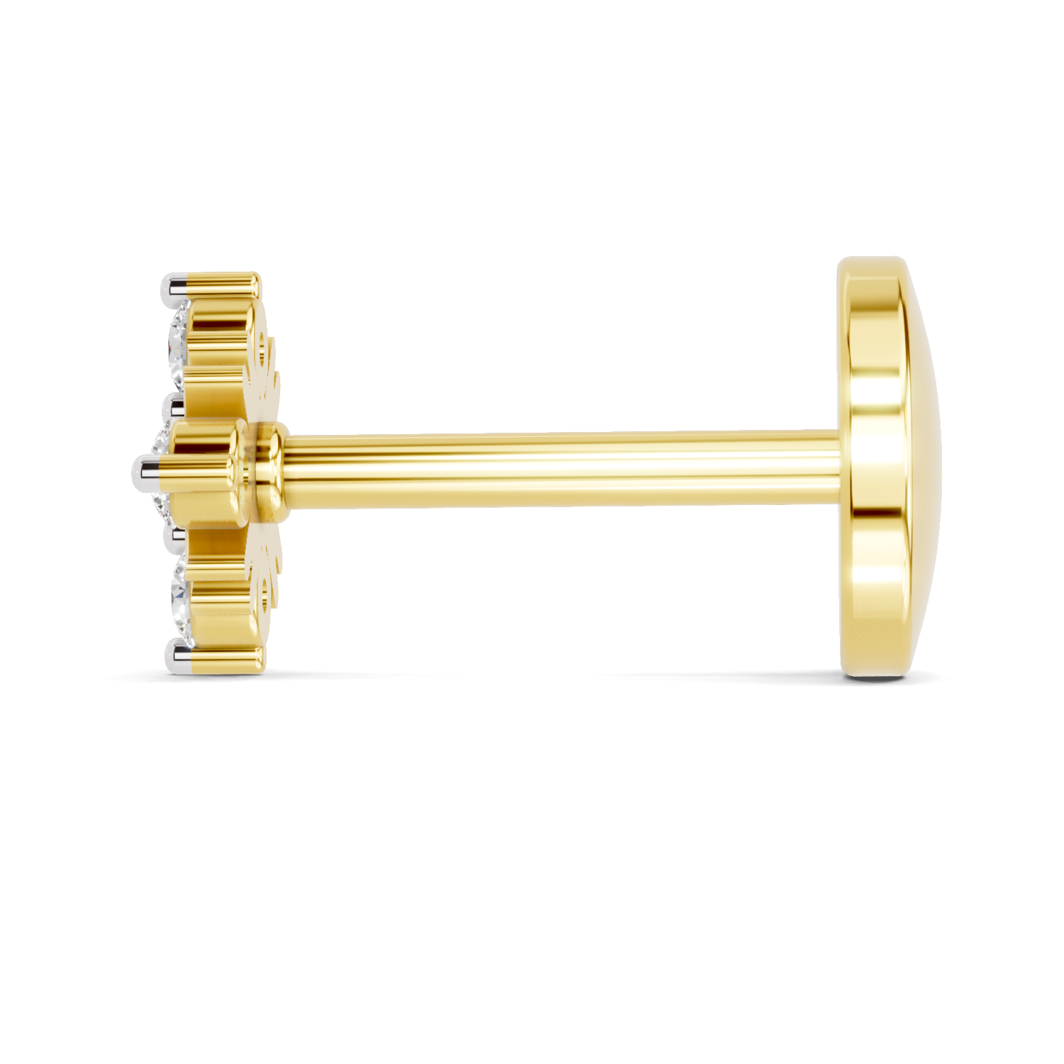 0.06 Carat Starlet Diamond Nose Pin 14K