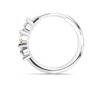 Lustrous Trio Diamond Nose Pin
