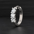 Lustrous Trio Diamond Nose Pin