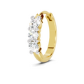 0.11 Carat Trio Stone Nosepin 14K