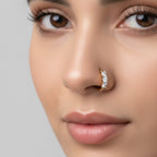 Lustrous Trio Diamond Nose Pin