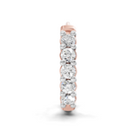 0.06 Carat Luna Round Diamond Hoop Nose Pin 14K - Rose Gold