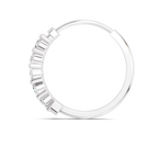 0.06 Carat Luna Round Diamond Hoop Nose Pin 14K - White Gold