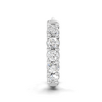 0.06 Carat Luna Round Diamond Hoop Nose Pin 14K - White Gold