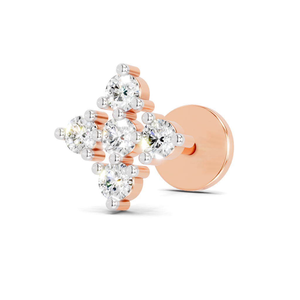 0.15 Carat Sitara Nosepin 14K - Rose Gold