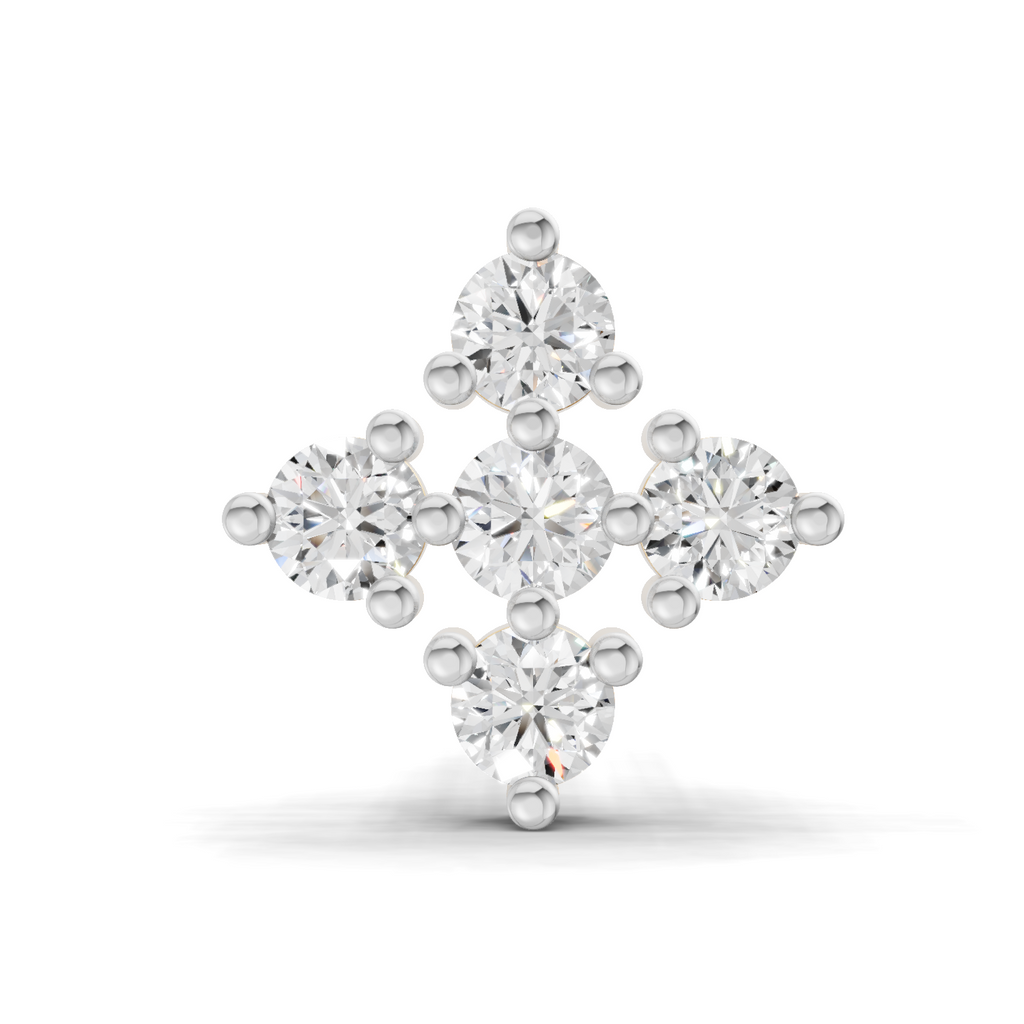 0.15 Carat Sitara Nosepin 14K - White Gold