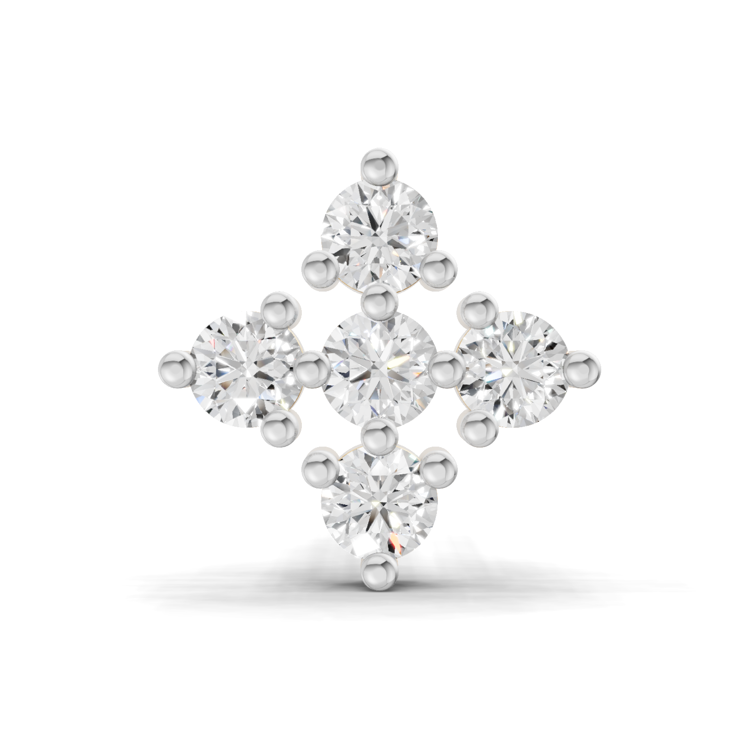 0.15 Carat Sitara Nosepin 14K - White Gold