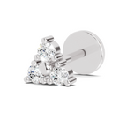 0.09 Carat Celeste Solitaire Diamond Nose Pin 14K - White Gold