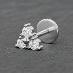 Classic Celeste Solitaire Diamond Nose Pin