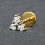 Classic Celeste Solitaire Diamond Nose Pin