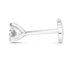 Lustrous Celeste Solitaire Diamond Nose Pin