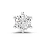 0.25 Carat Clara Solitaire Diamond Nose Pin 14K - White Gold