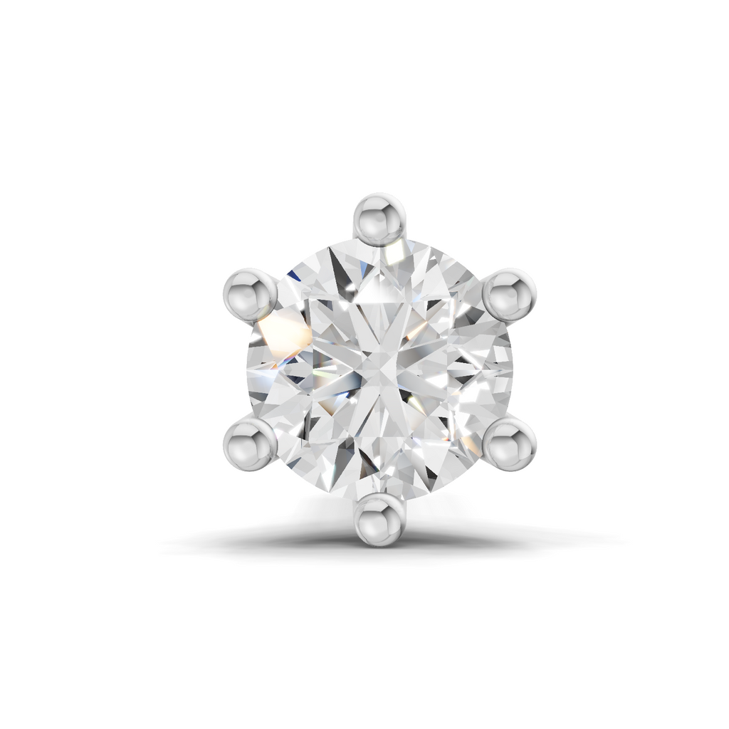 0.25 Carat Clara Solitaire Diamond Nose Pin 14K