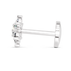 Elegant Snowflake Diamond Nose Pin