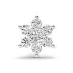 0.16 Carat Snowflake Nosepin 14K - White Gold