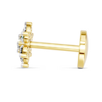 0.16 Carat Snowflake Nosepin 14K