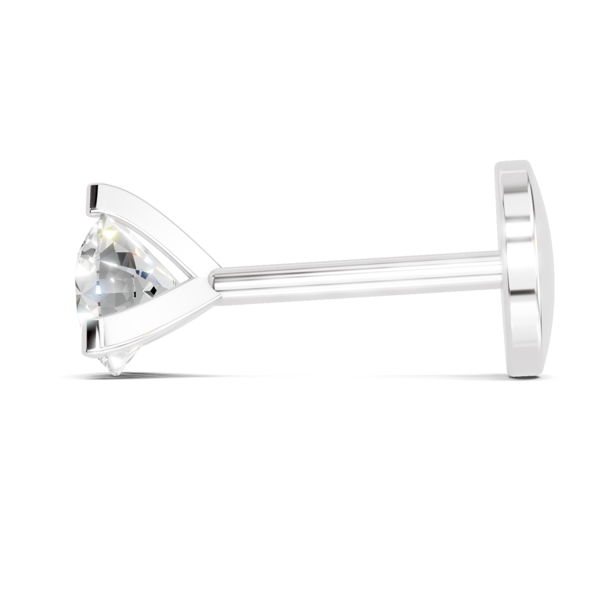 Gleaming Solitaire Signature Diamond Nose Pin