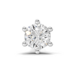 0.25 Carat Six Prong Solitaire Diamond Nose Pin 14K - Rose Gold