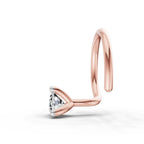 0.04 Carat Solitaire Diamond Nose Pin 14K - Rose Gold