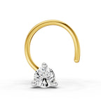 0.04 Carat Solitaire Diamond Nose Pin 14K