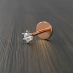 Delicate Solitaire Muse Diamond Nose Pin
