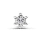 0.05 Ct Solitaire Nose Pin 14K Diamond - Rose Gold
