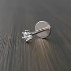 Delicate Solitaire Muse Diamond Nose Pin