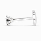0.05 Ct Solitaire Nose Pin 14K Diamond - White Gold