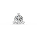 0.03 Carat Solitaire Diamond Nose Pin 14K