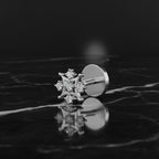 Timeless Snowflake Diamond Nose Pin