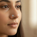 Timeless Snowflake Diamond Nose Pin