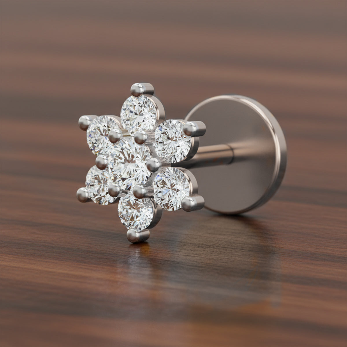 Iconic Floral Cluster Diamond Nose Pin
