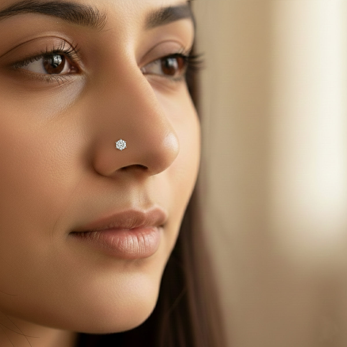 Iconic Floral Cluster Diamond Nose Pin