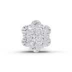 0.10 Carat Floral Diamond Nose Pin 14K - Rose Gold