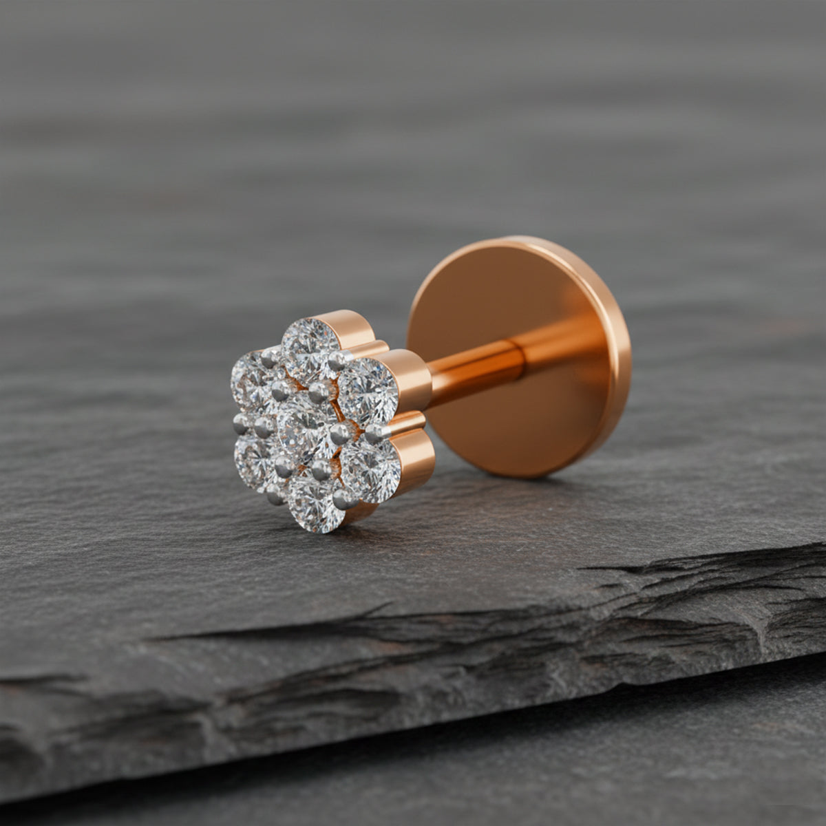 Eternal Floral Diamond Nose Pin