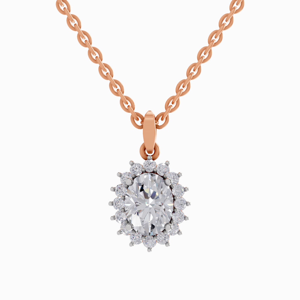 1.84 Carat Oval Shaped - Rose Gold