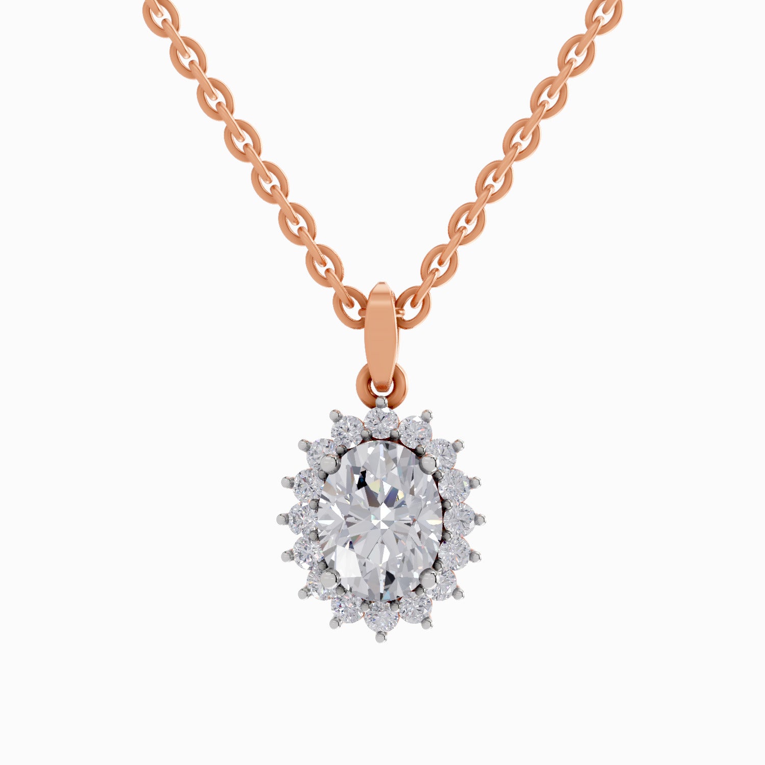 1.84 Carat Oval Shaped - Rose Gold