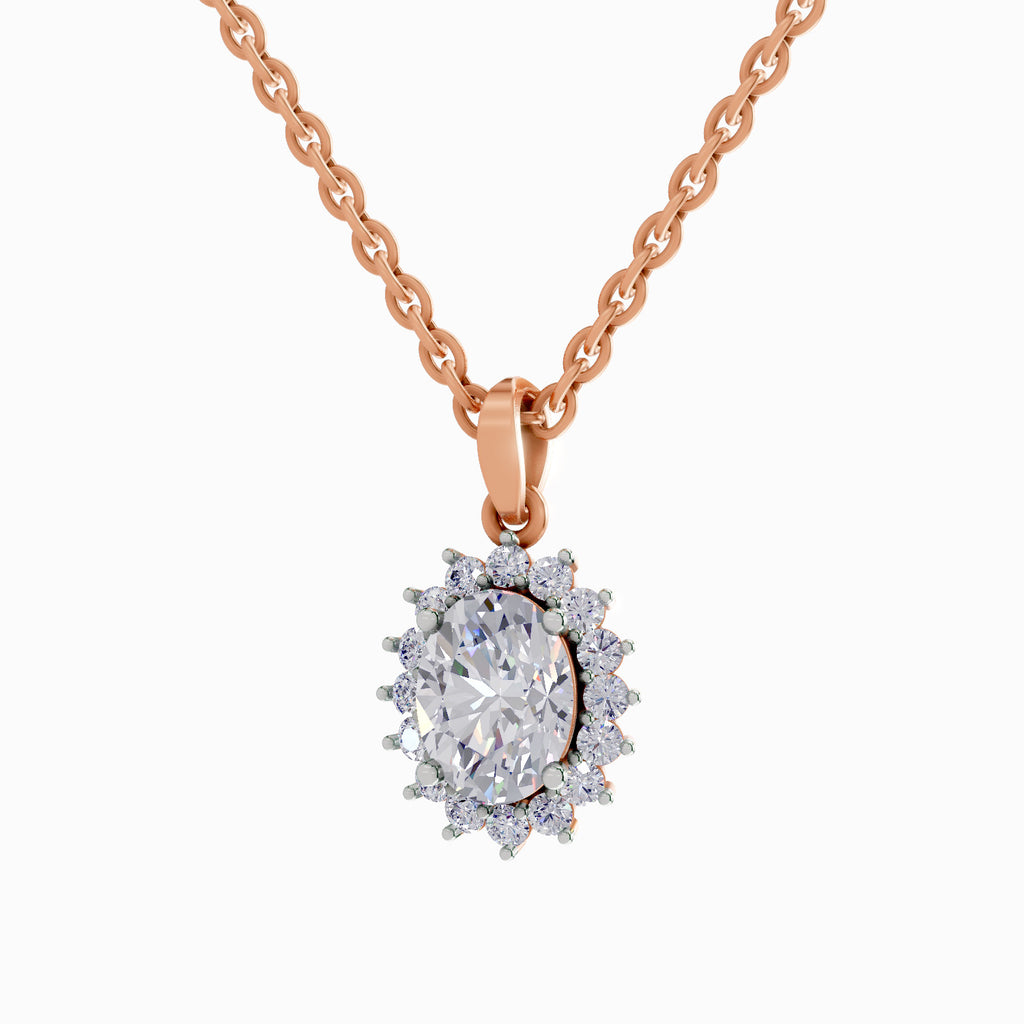 1.84 Carat Oval Shaped - Rose Gold