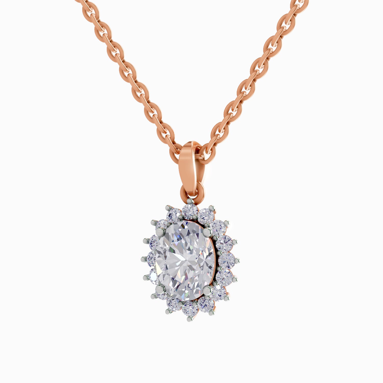 1.84 Carat Oval Shaped - Rose Gold