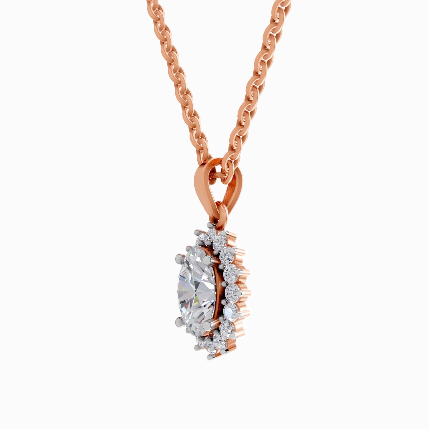 1.84 Carat Oval Shaped - Rose Gold