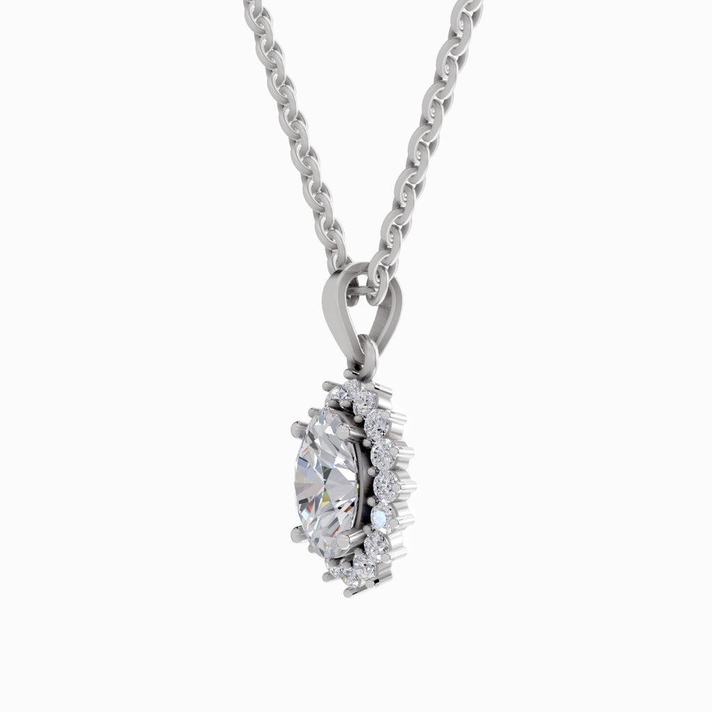 1.84 Carat Oval Shaped - White Gold