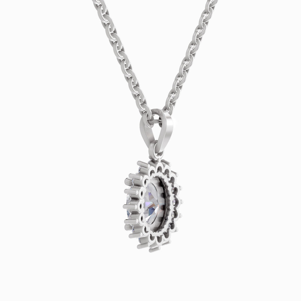 1.84 Carat Oval Shaped - White Gold