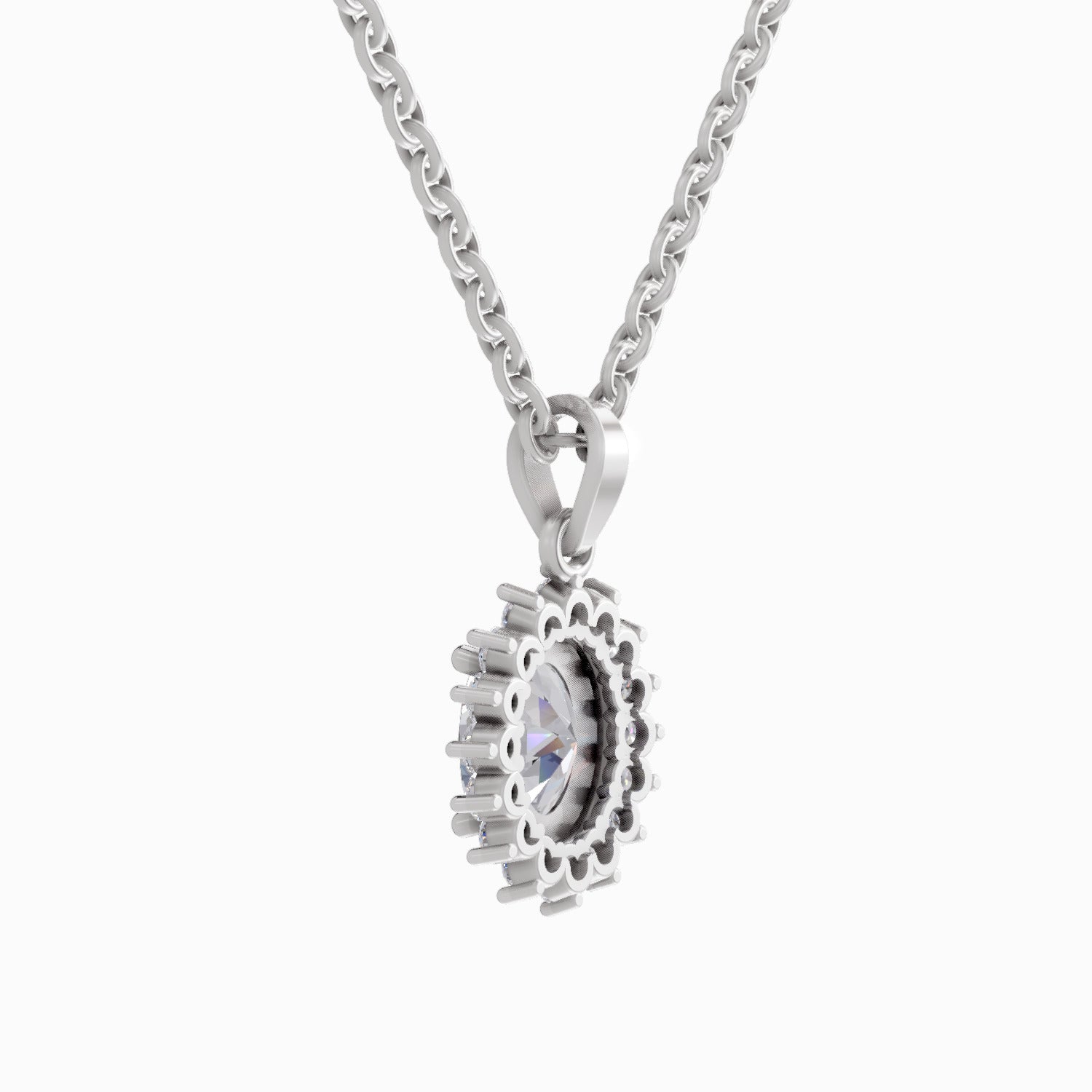 1.84 Carat Oval Shaped - White Gold