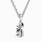 1.03 Carat Pear Blossom Pendant 14K Gold - White Gold