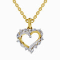 0.91 Carat Heart Shape Pendant 14K