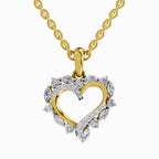 0.91 Carat Heart Shape Pendant 14K