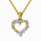 0.91 Carat Heart Shape Pendant 14K