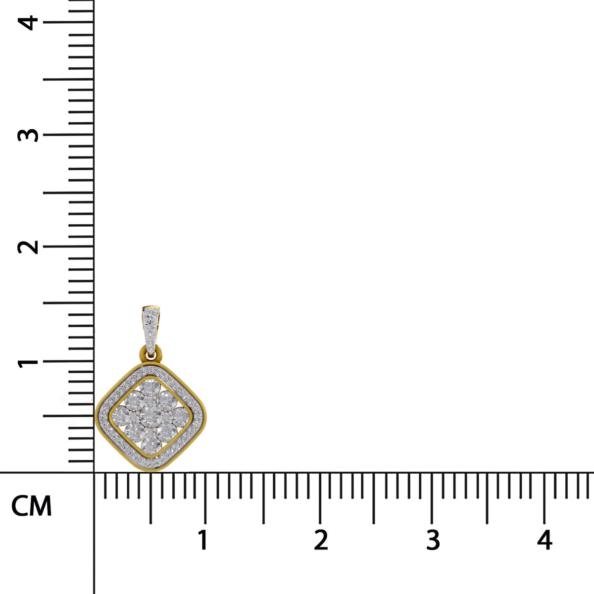 Opulent Cluster Diamond Pendant