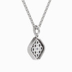 0.64 Carat Cluster Pendant 14K - White Gold